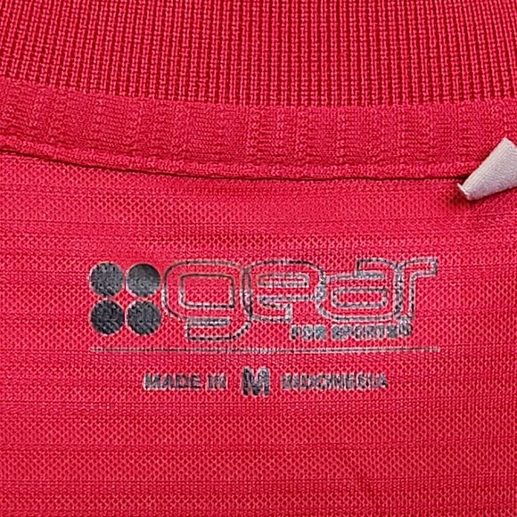 Fresno State Bulldogs Polo Shirt Embroidered Chest Logo Red Size Med - Picture 3 of 5